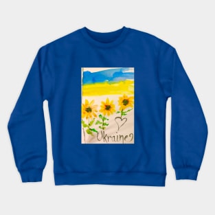 Sunflowers for Ukraine Crewneck Sweatshirt